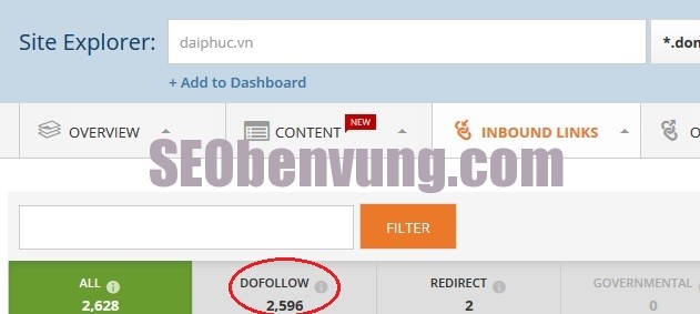back link chat luong của đối thủ