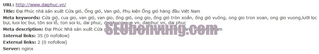 đối thủ trong seo