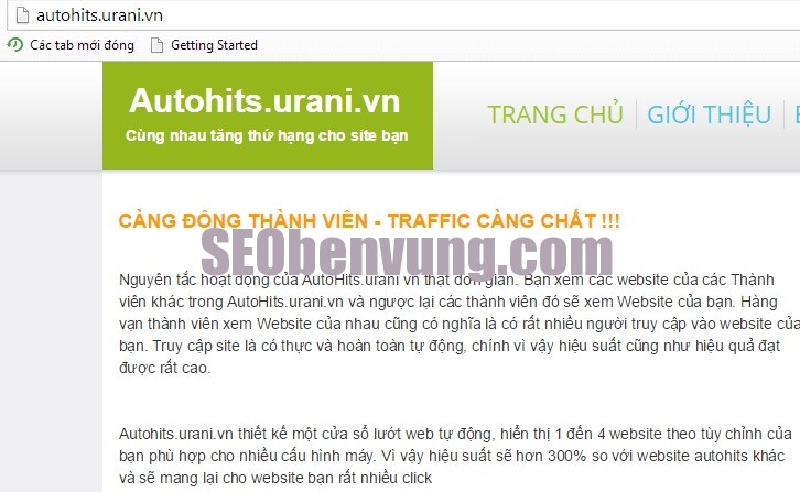 tăng traffic voi urani