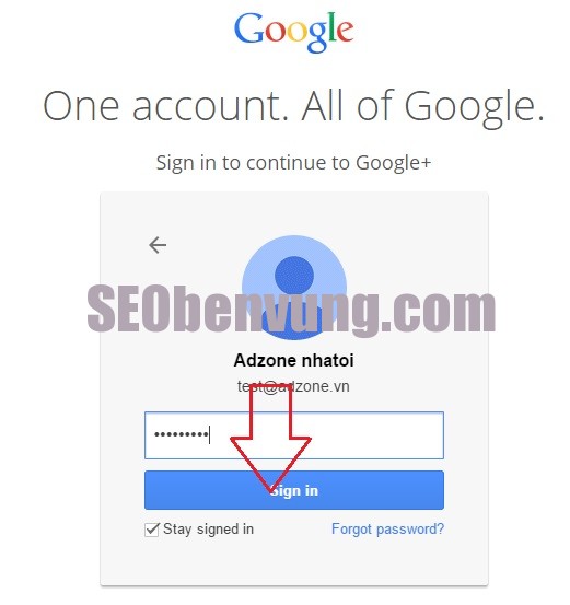 đặt back link google pluss