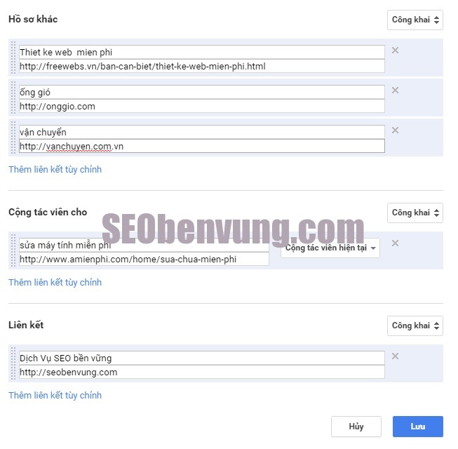 back link quá chất lượng